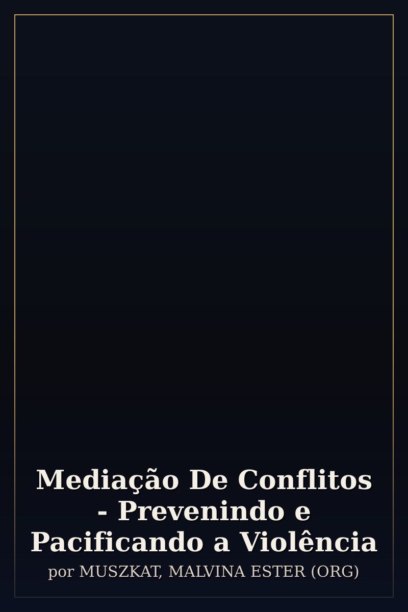 Capa de Mediação De Conflitos - Prevenindo e Pacificando a Violência