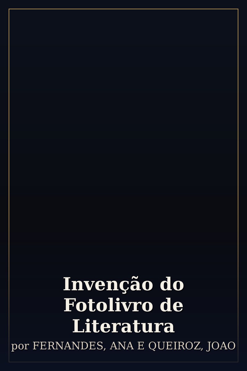 Capa de Invenção do Fotolivro de Literatura