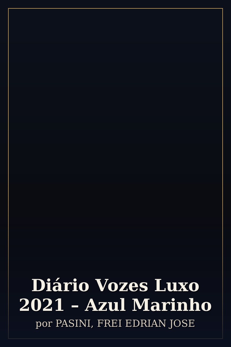 Capa de Diário Vozes Luxo 2021 – Azul Marinho