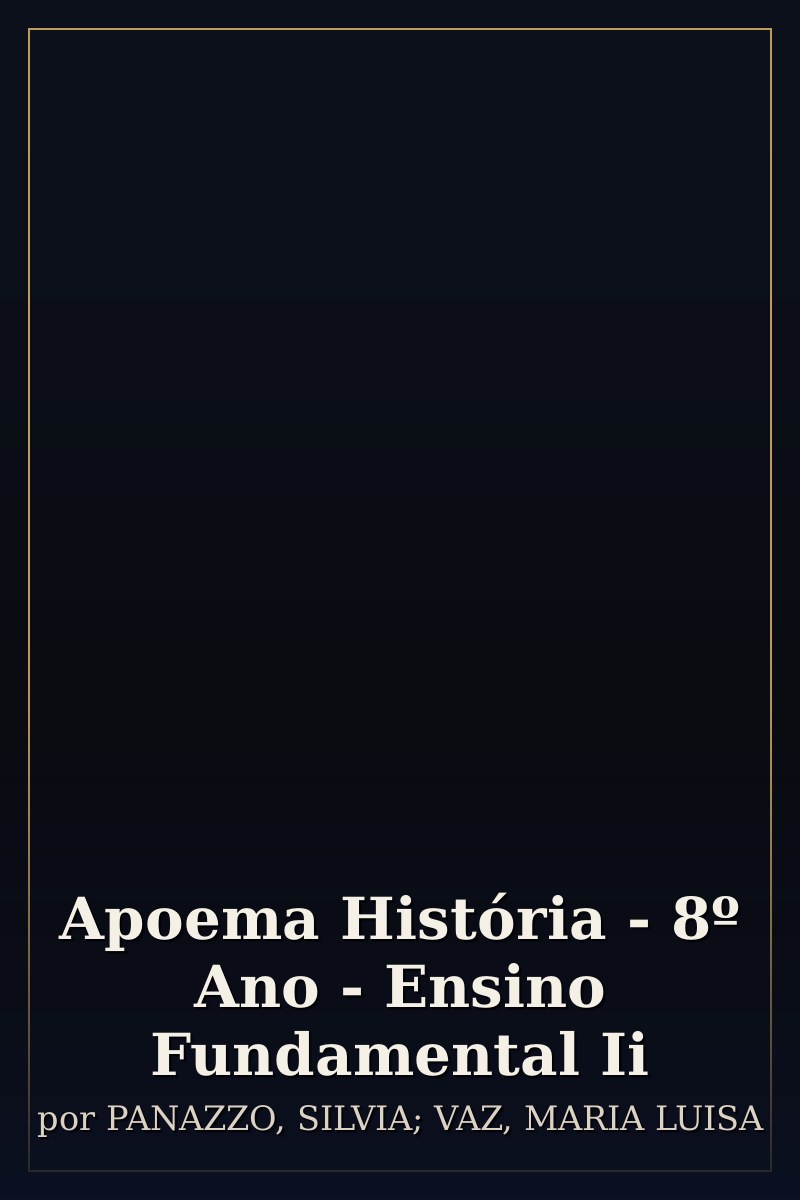 Capa de Apoema História - 8º Ano - Ensino Fundamental Ii