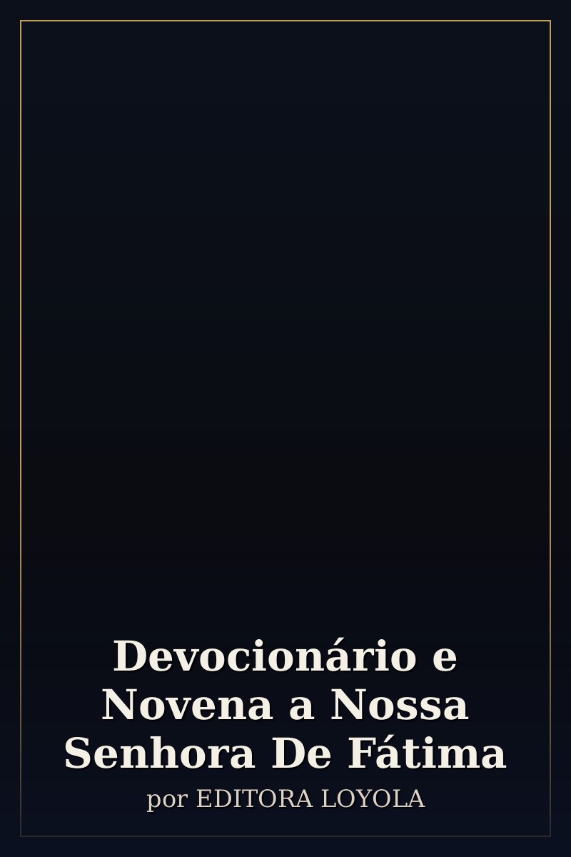 Capa de Devocionário e Novena a Nossa Senhora De Fátima