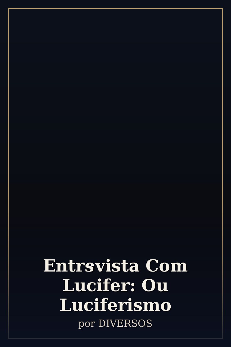 Capa de Entrevista Com Lucifer: Ou Luciferismo