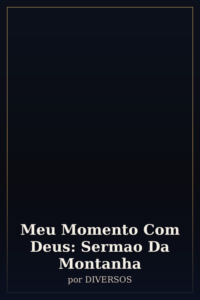 Capa de Meu Momento Com Deus: Sermao Da Montanha