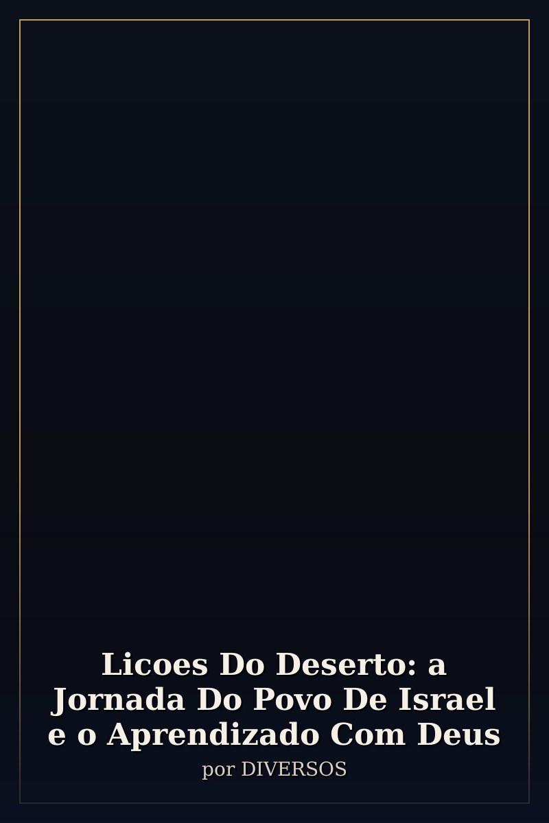 Capa de Licoes Do Deserto: a Jornada Do Povo De Israel e o Aprendizado Com Deus
