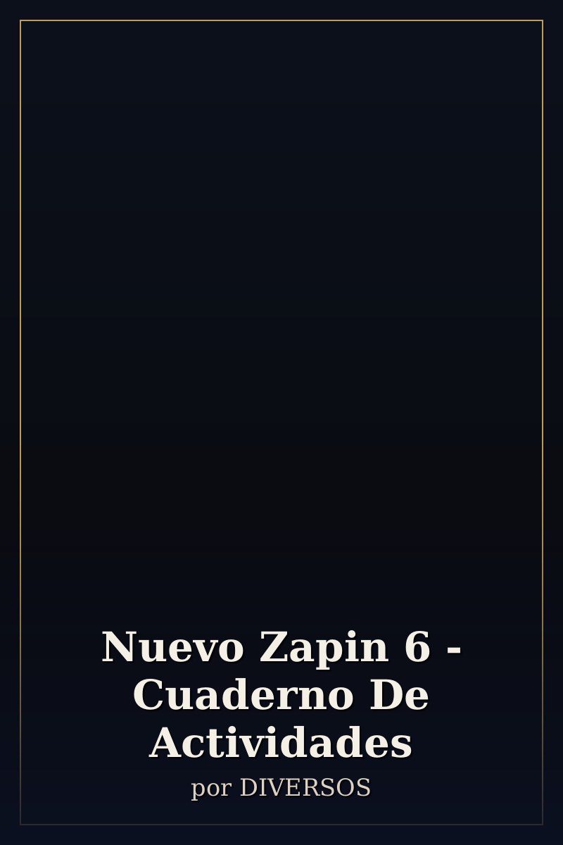 Capa de Nuevo Zapin 6 - Cuaderno De Actividades