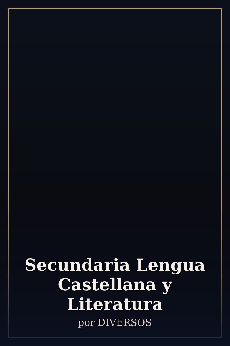 Capa de Secundaria Lengua Castellana y Literatura