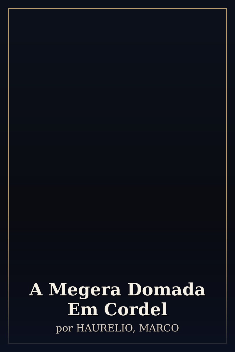 Capa de A Megera Domada Em Cordel