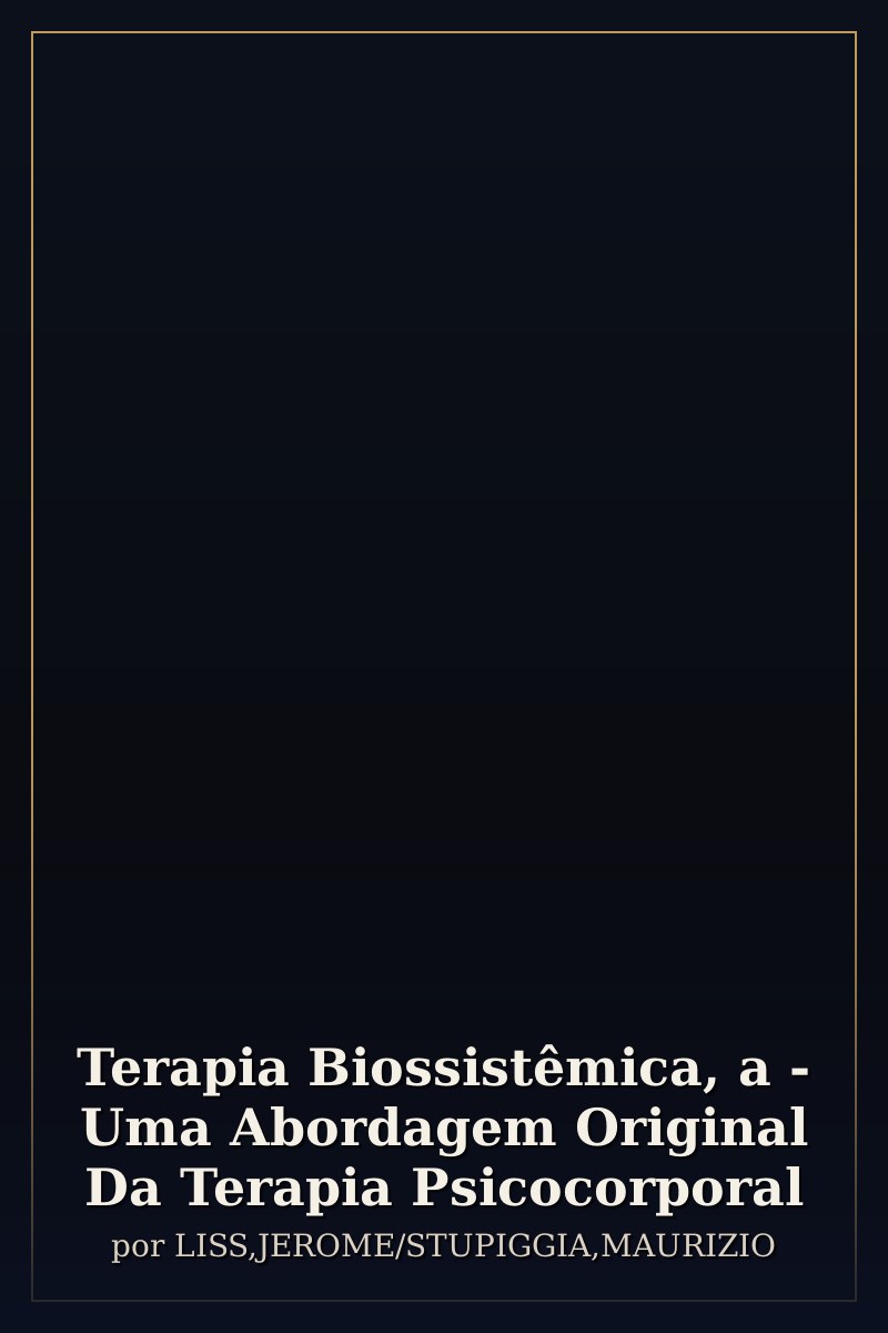 Capa de Terapia Biossistêmica, a - Uma Abordagem Original Da Terapia Psicocorporal