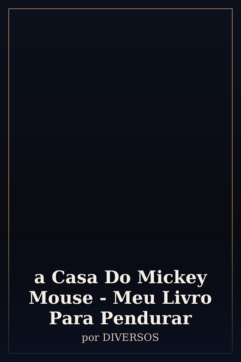 Capa de a Casa Do Mickey Mouse - Meu Livro Para Pendurar
