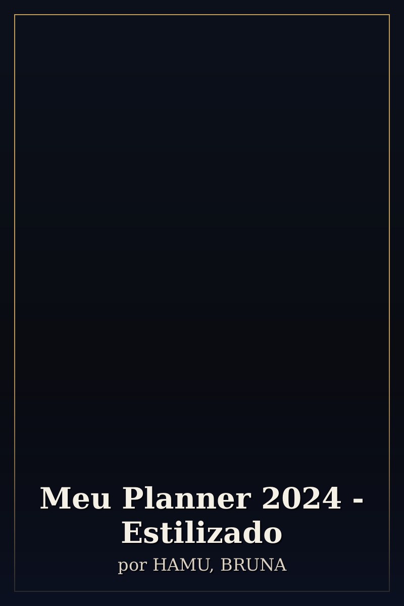 Capa de Meu Planner 2024 - Estilizado