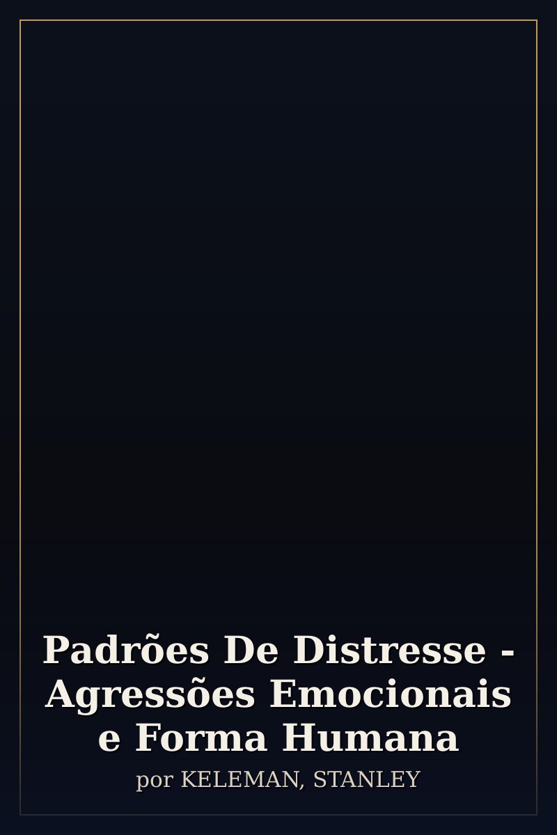 Capa de Padrões De Distresse - Agressões Emocionais e Forma Humana