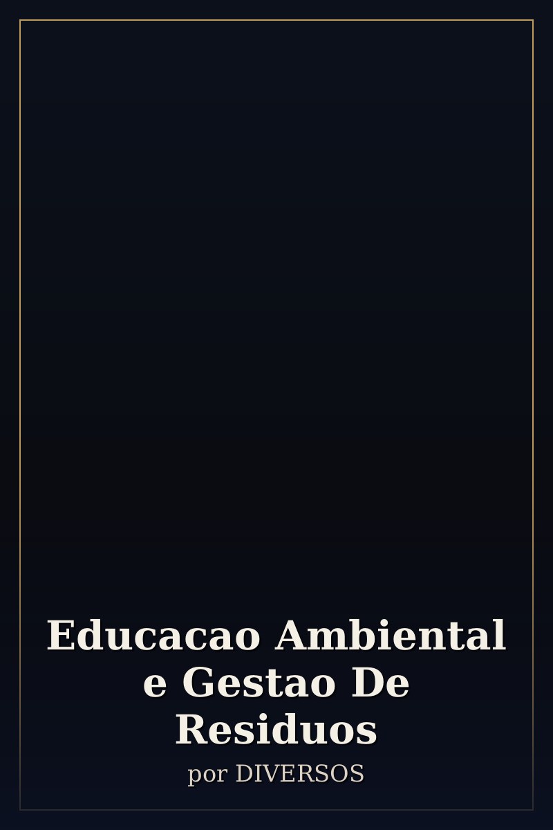 Capa de Educacao Ambiental e Gestao De Residuos