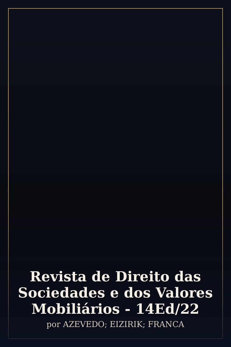 Capa de Revista de Direito das Sociedades e dos Valores Mobiliários - 14Ed/22