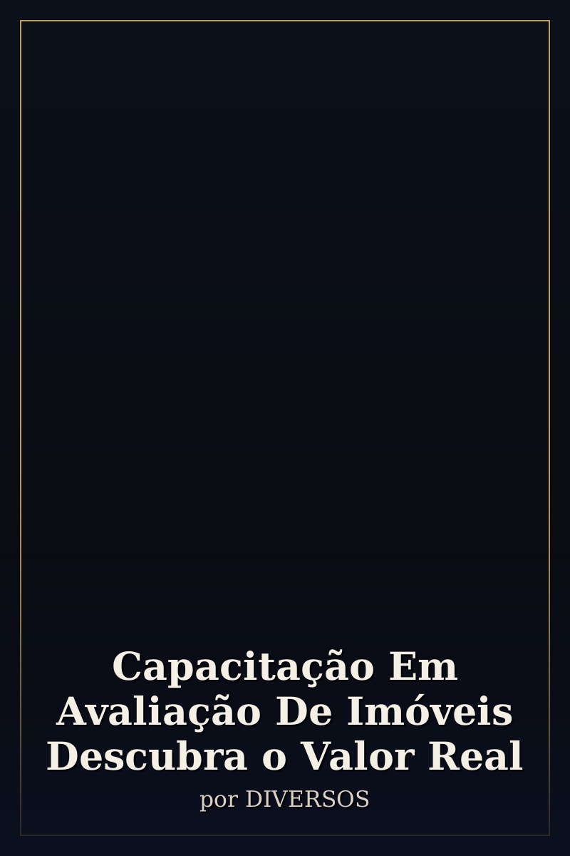 Capa de Capacitação Em Avaliação De Imóveis Descubra o Valor Real