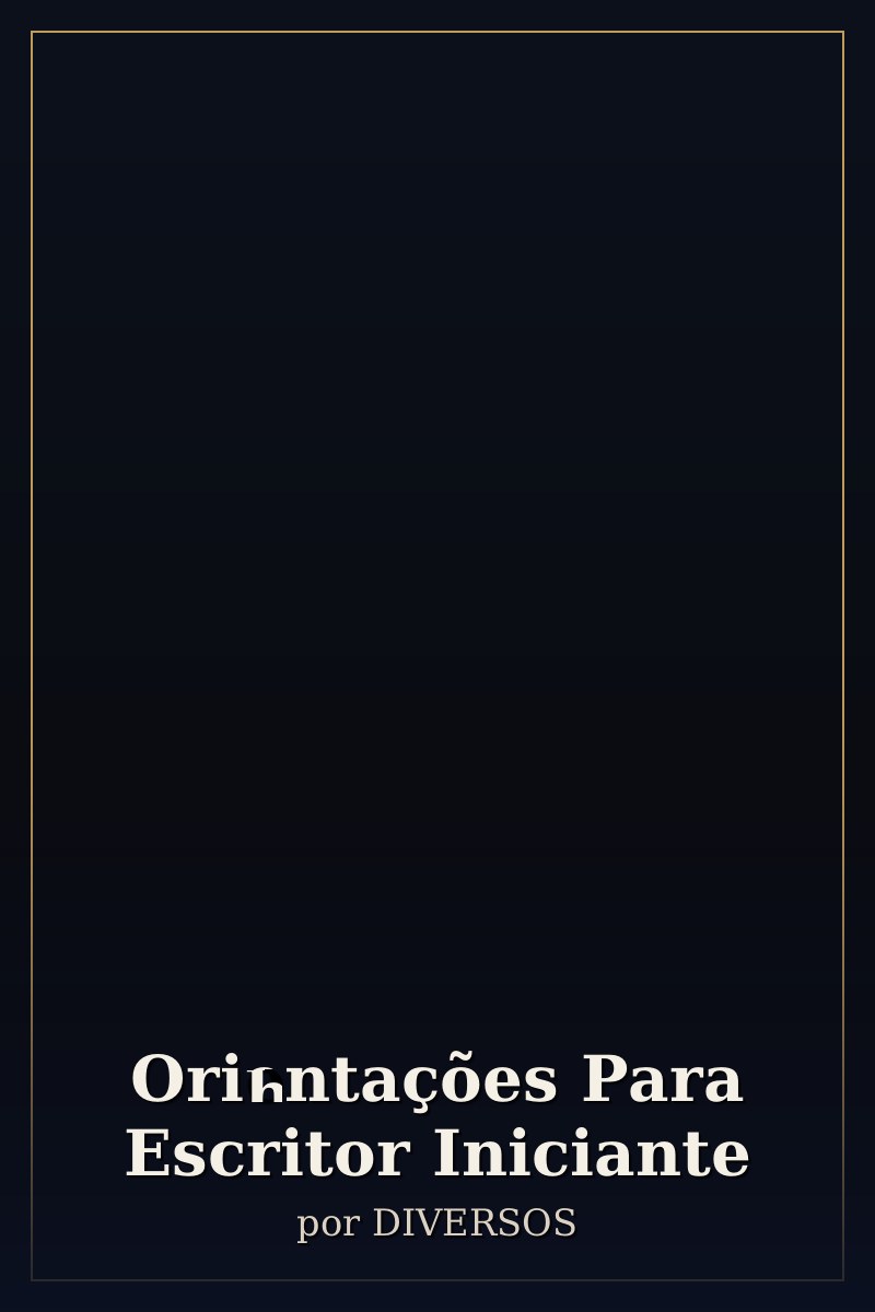 Capa de Orientações Para Escritor Iniciante