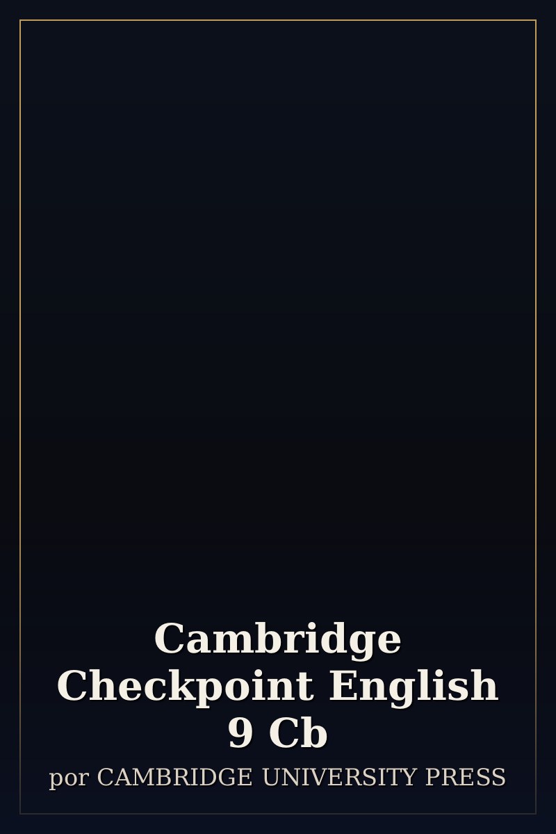 Capa de Cambridge Checkpoint English 9 Cb