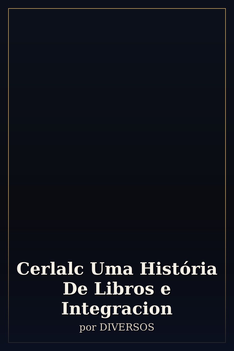 Capa de Cerlalc Uma História De Libros e Integracion