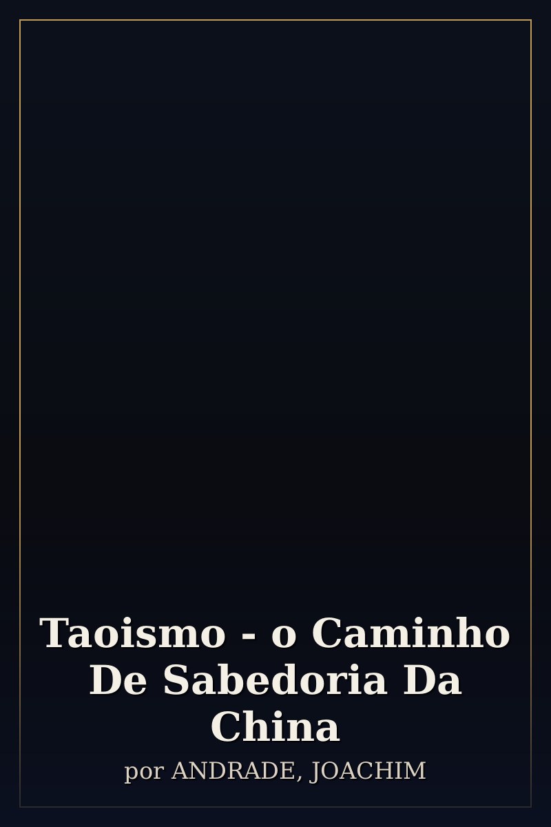 Capa de Taoismo - o Caminho De Sabedoria Da China