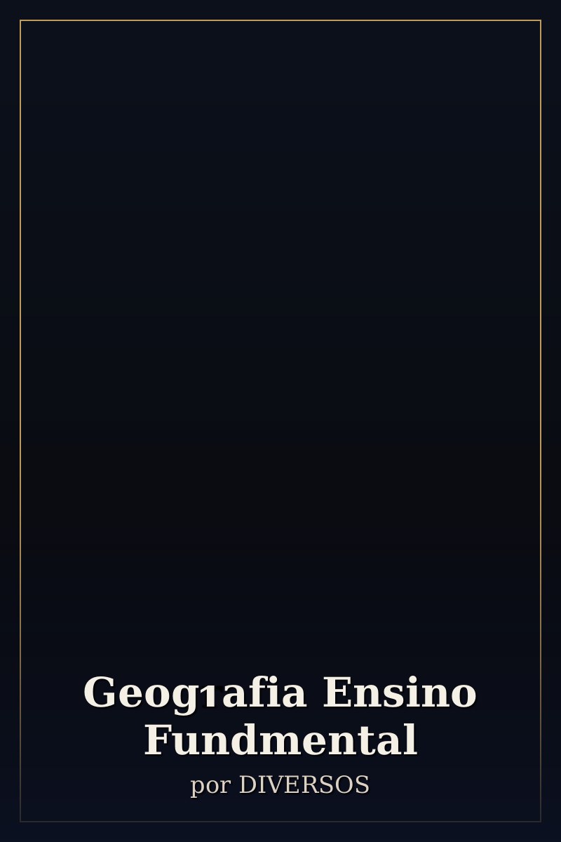 Capa de Geografia Ensino Fundmental