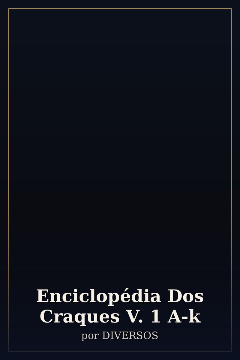Capa de Enciclopédia Dos Craques V. 1 A-k