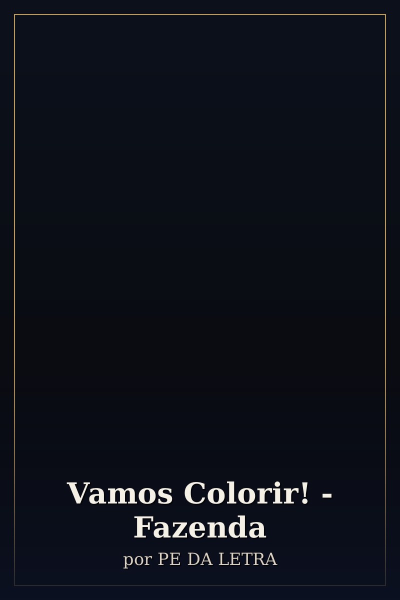 Capa de Vamos Colorir! - Fazenda