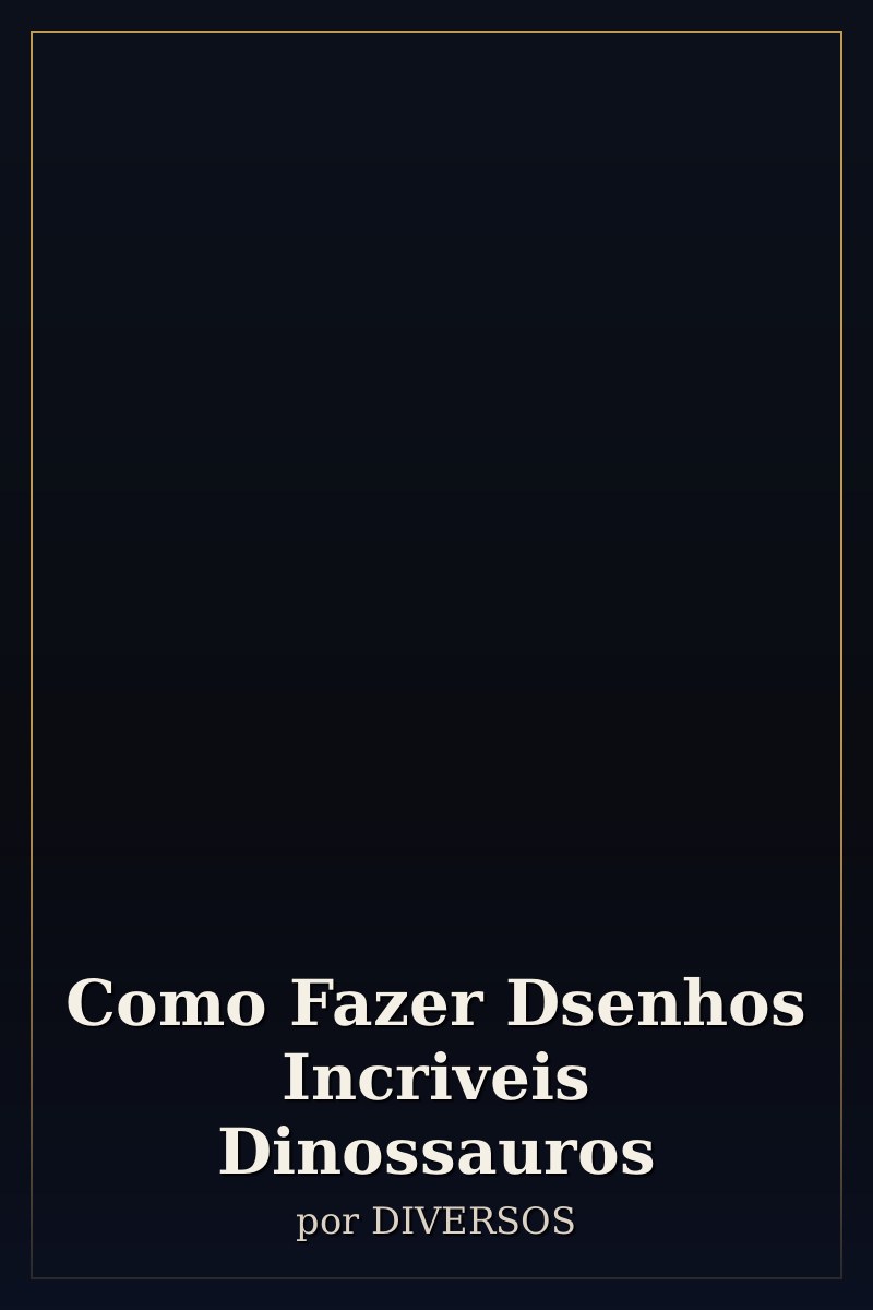 Capa de Como Fazer Dsenhos Incriveis Dinossauros