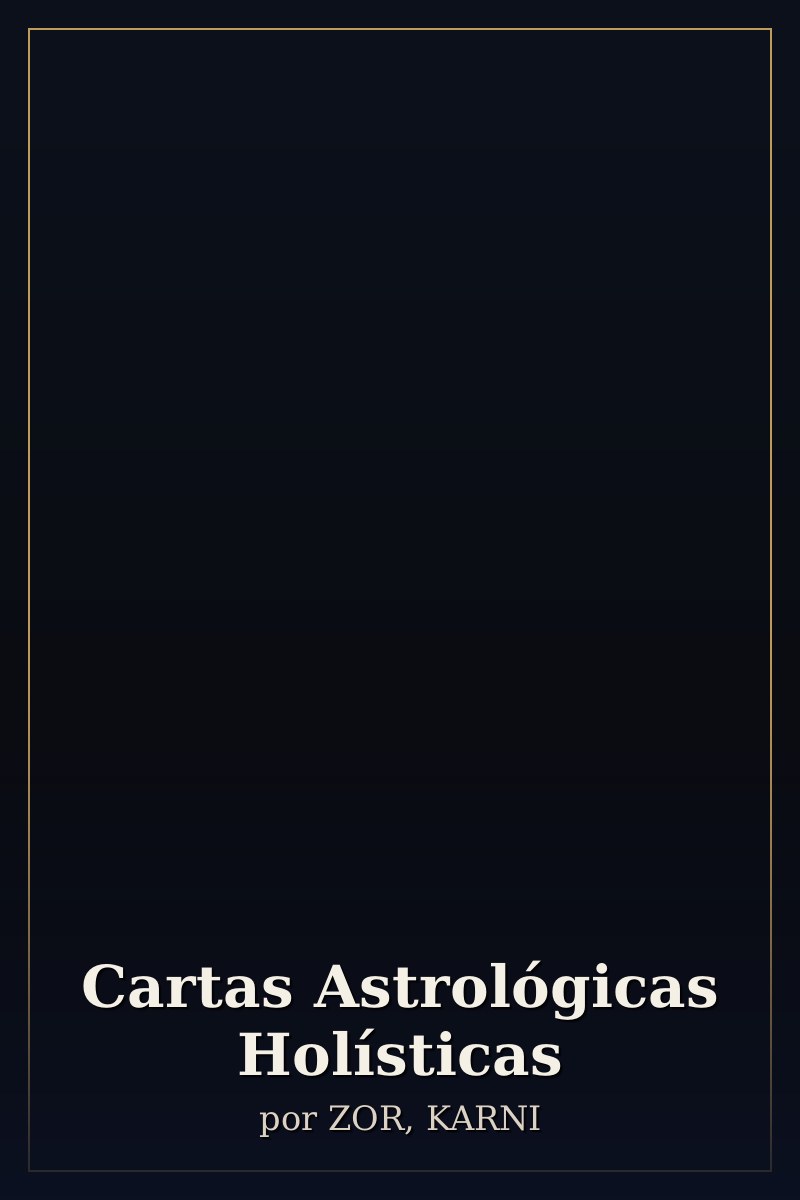 Capa de Cartas Astrológicas Holísticas