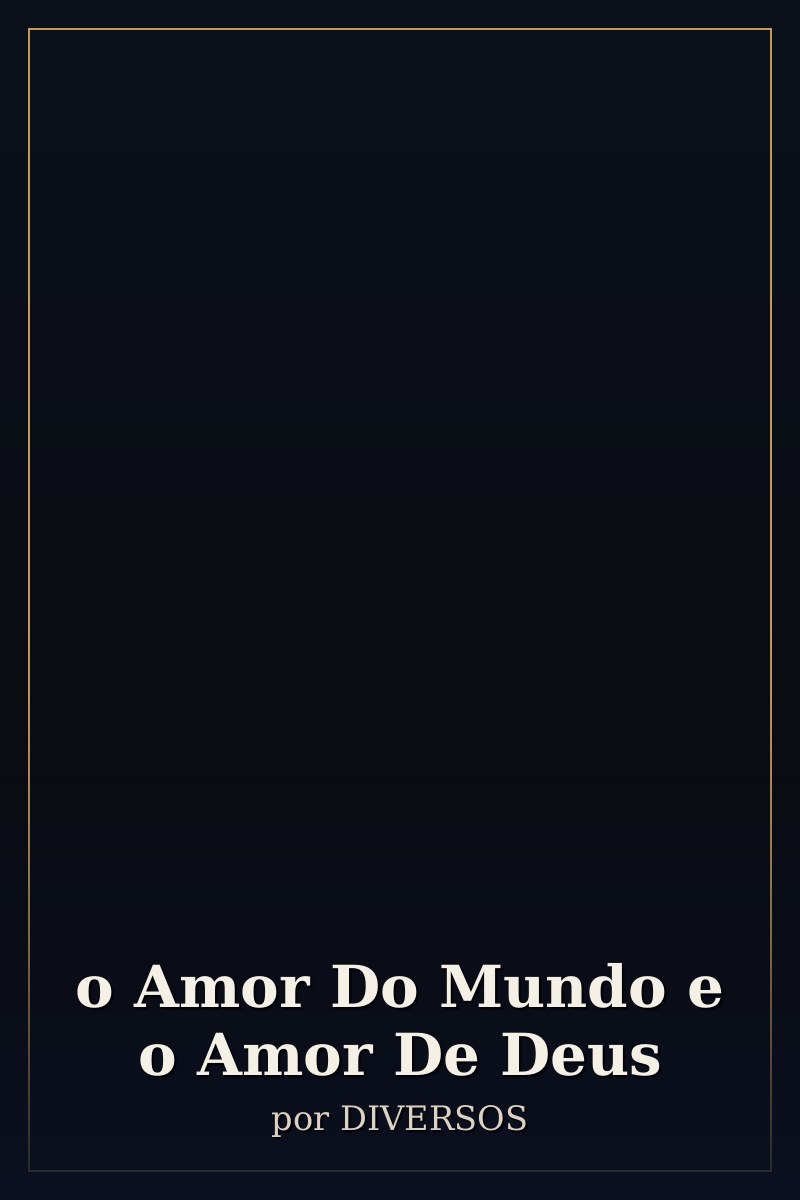 Capa de o Amor Do Mundo e o Amor De Deus