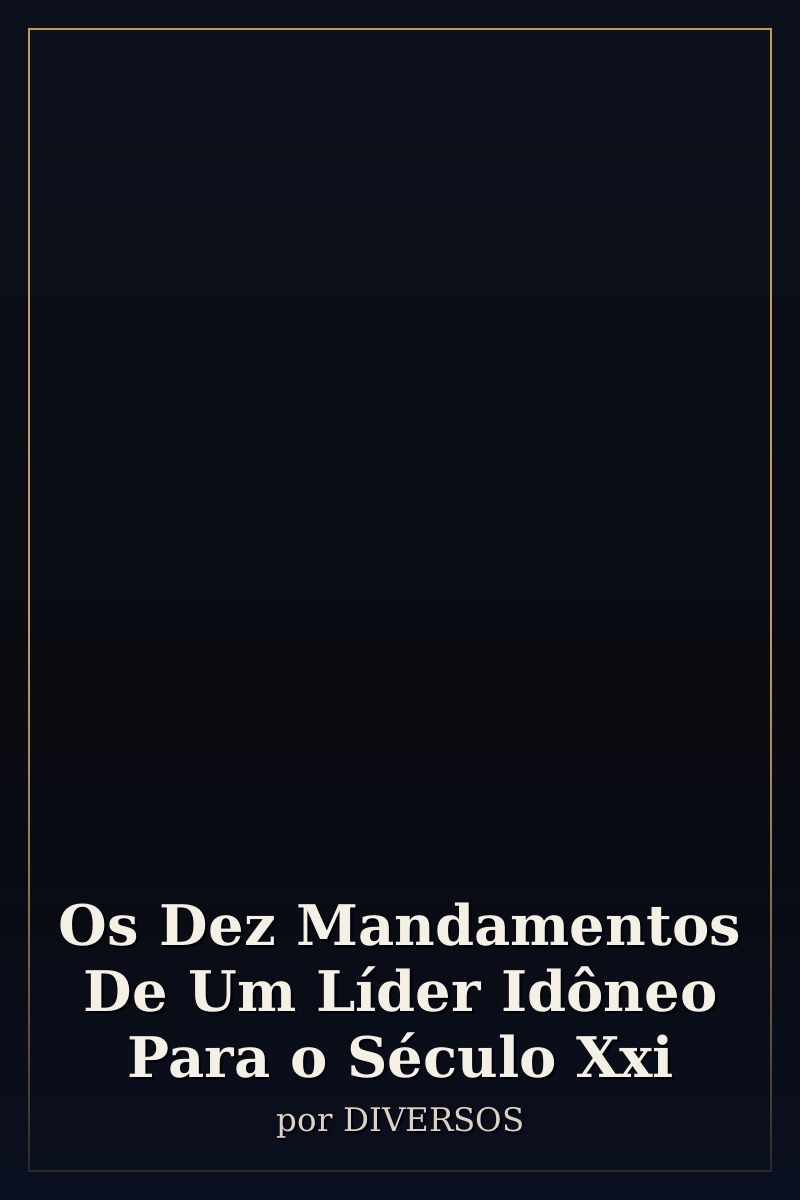 Capa de Os Dez Mandamentos De Um Líder Idôneo Para o Século Xxi
