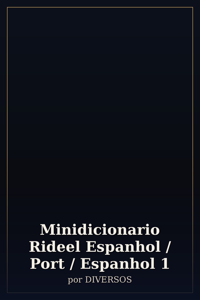 Capa de Minidicionario Rideel Espanhol / Port / Espanhol 1