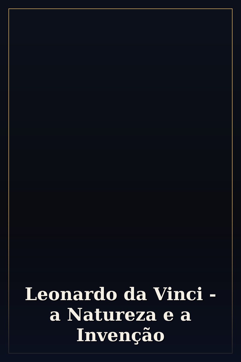Capa de Leonardo da Vinci - a Natureza e a Invenção