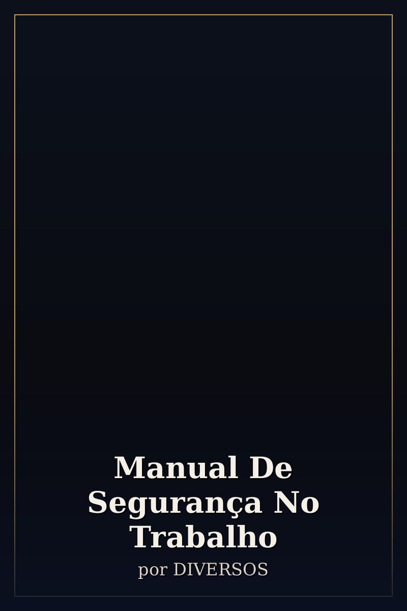 Capa de Manual De Segurança No Trabalho