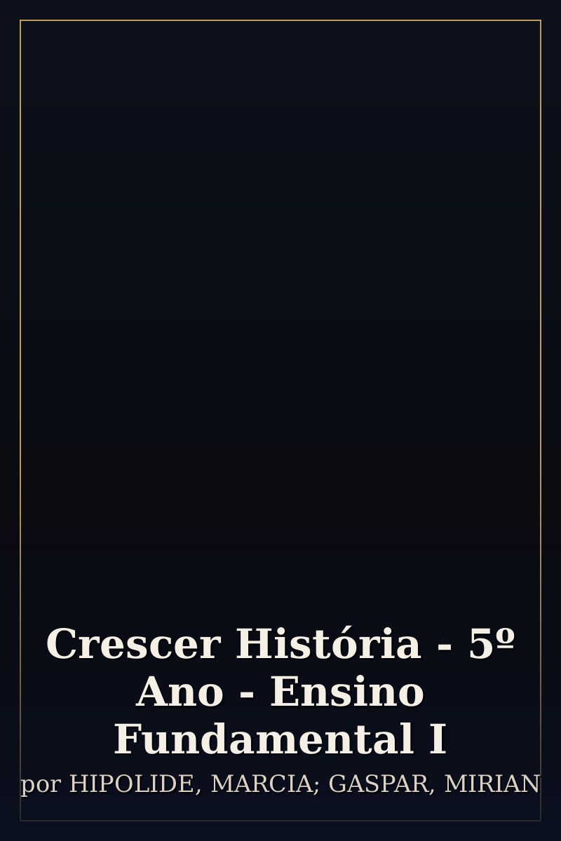 Capa de Crescer História - 5º Ano - Ensino Fundamental I