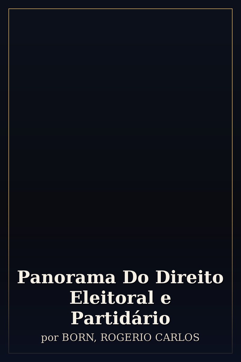 Capa de Panorama Do Direito Eleitoral e Partidário