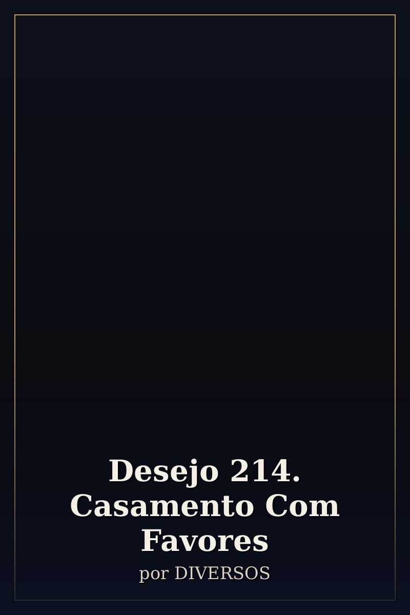 Capa de Desejo 214. Casamento Com Favores
