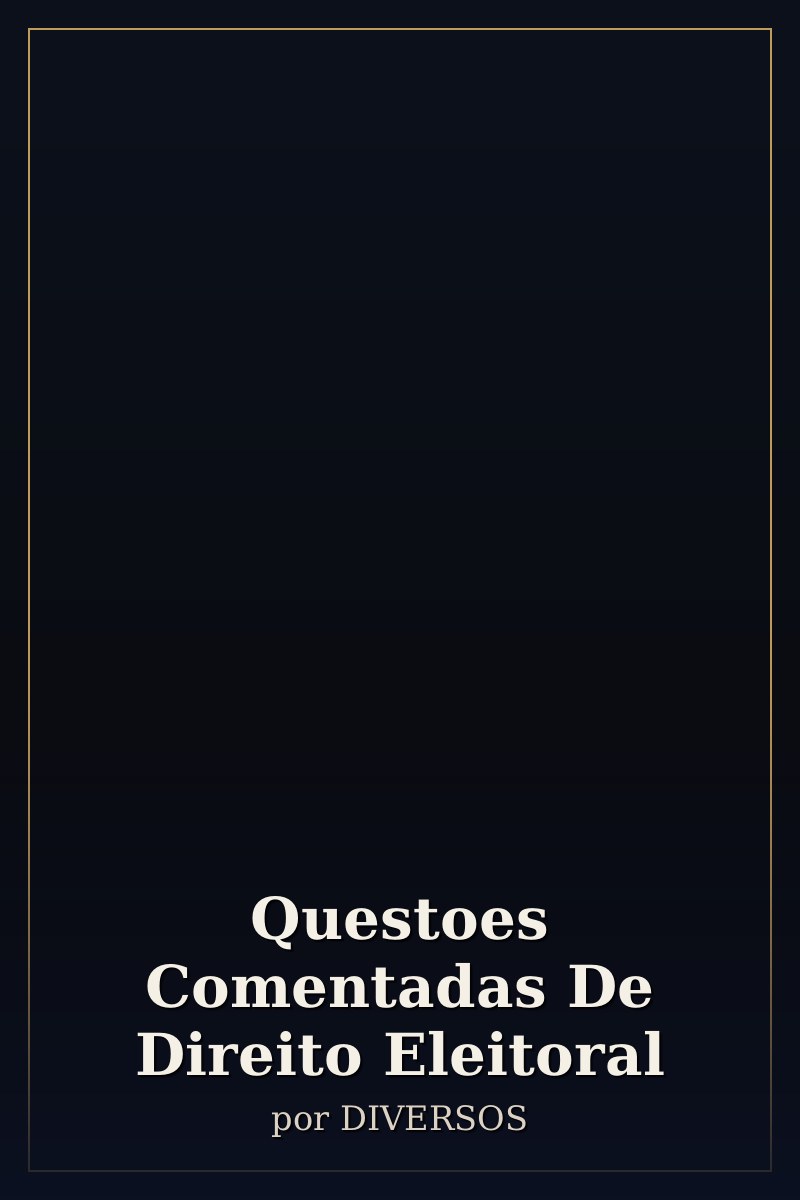 Capa de Questoes Comentadas De Direito Eleitoral