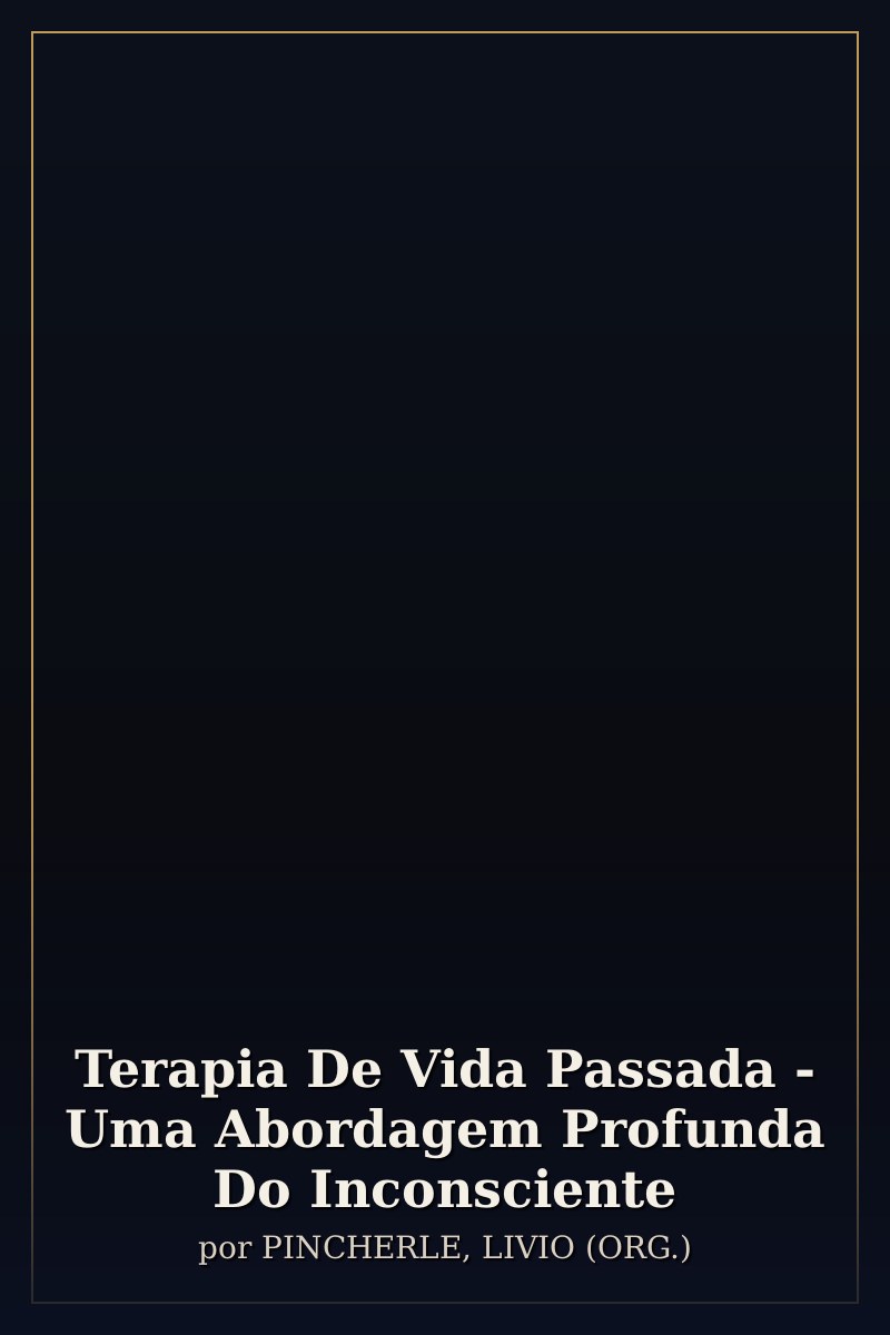 Capa de Terapia De Vida Passada - Uma Abordagem Profunda Do Inconsciente