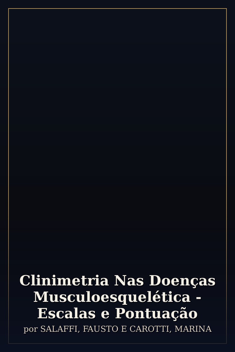 Capa de Clinimetria Nas Doenças Musculoesquelética  - Escalas e Pontuação