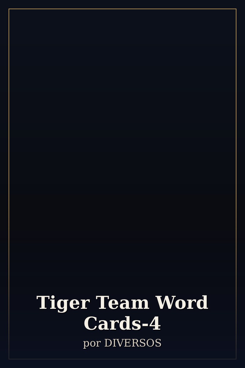 Capa de Tiger Team Word Cards-4