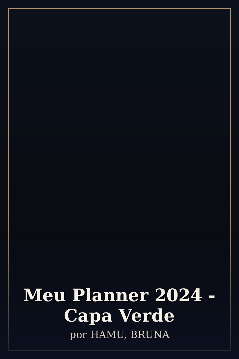 Capa de Meu Planner 2024 - Capa Verde