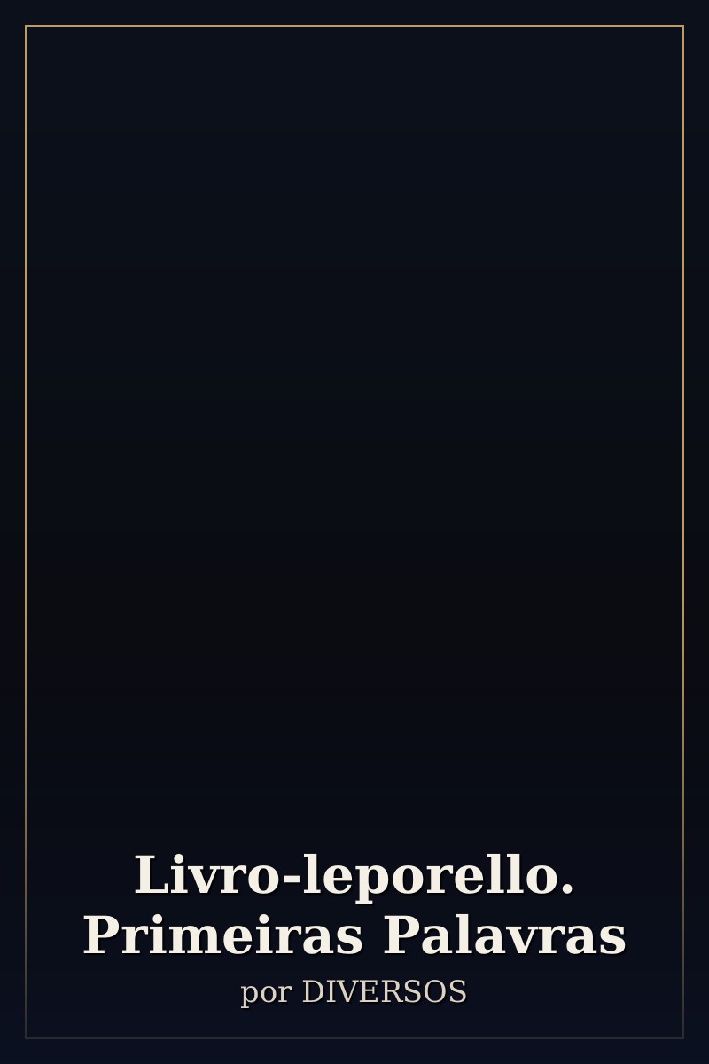 Capa de Livro-leporello. Primeiras Palavras