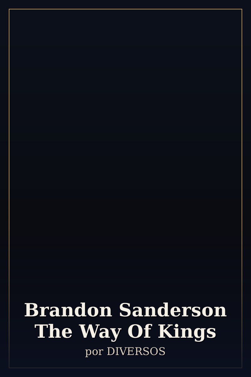 Capa de Brandon Sanderson The Way Of Kings
