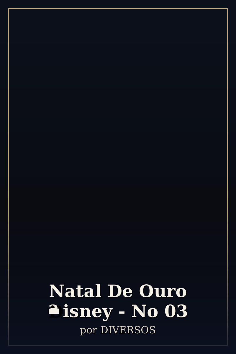 Capa de Natal De Ouro Disney - No 03