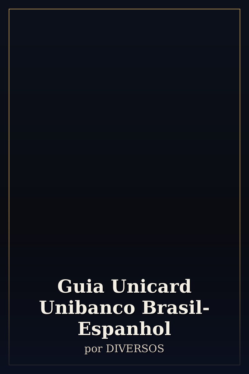 Capa de Guia Unicard Unibanco Brasil- Espanhol