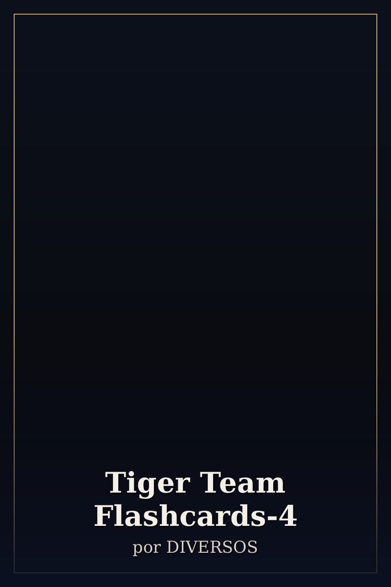 Capa de Tiger Team Flashcards-4