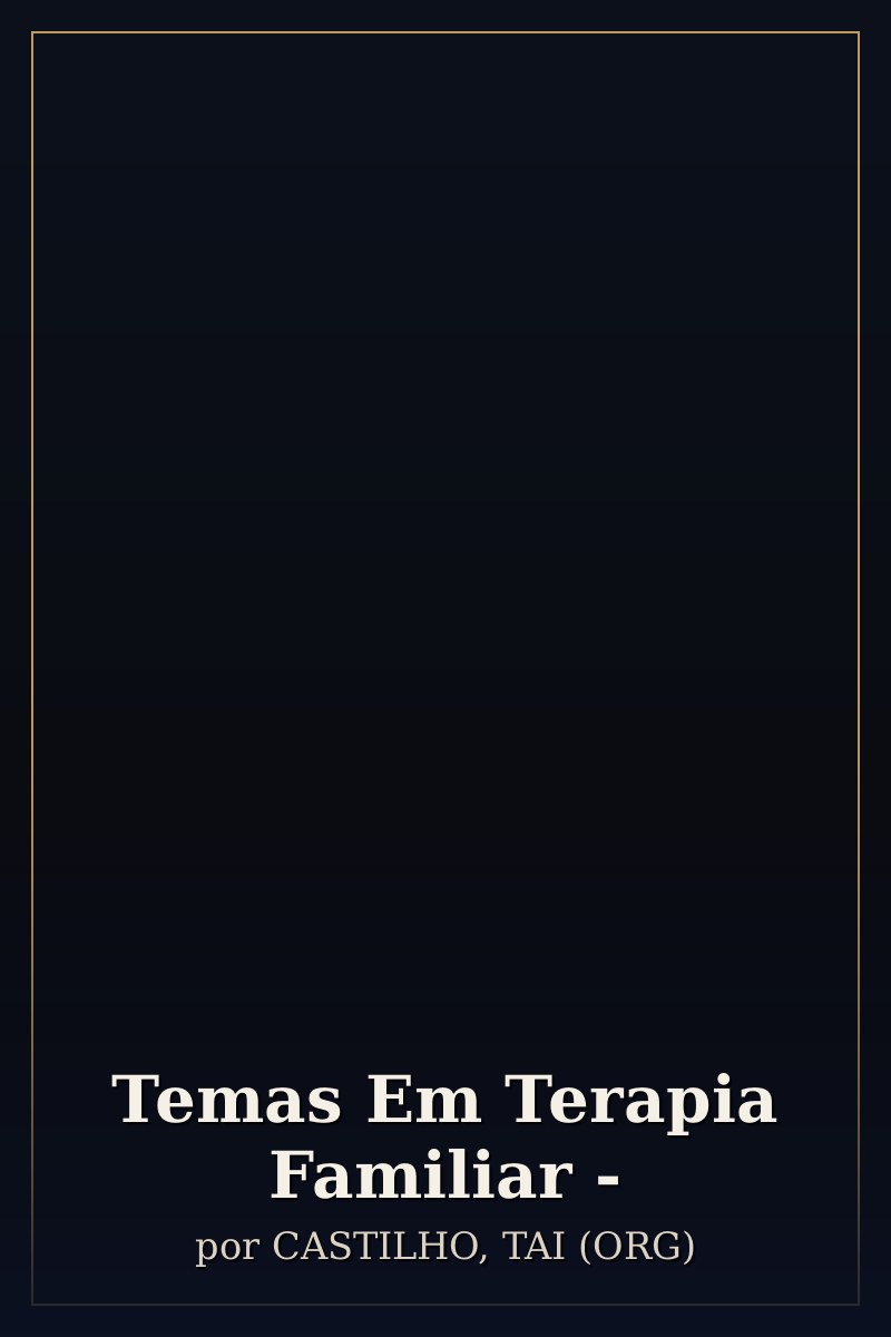 Capa de Temas Em Terapia Familiar -