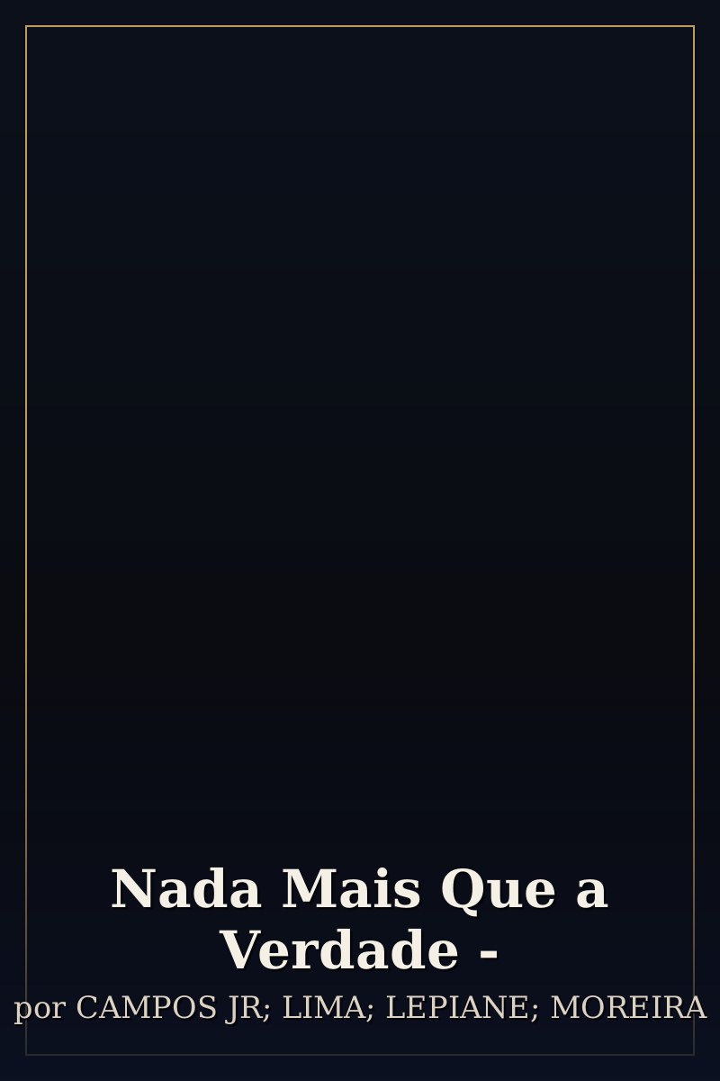 Capa de Nada Mais Que a Verdade -