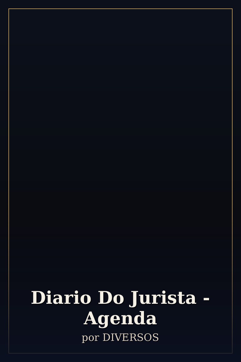 Capa de Diario Do Jurista - Agenda