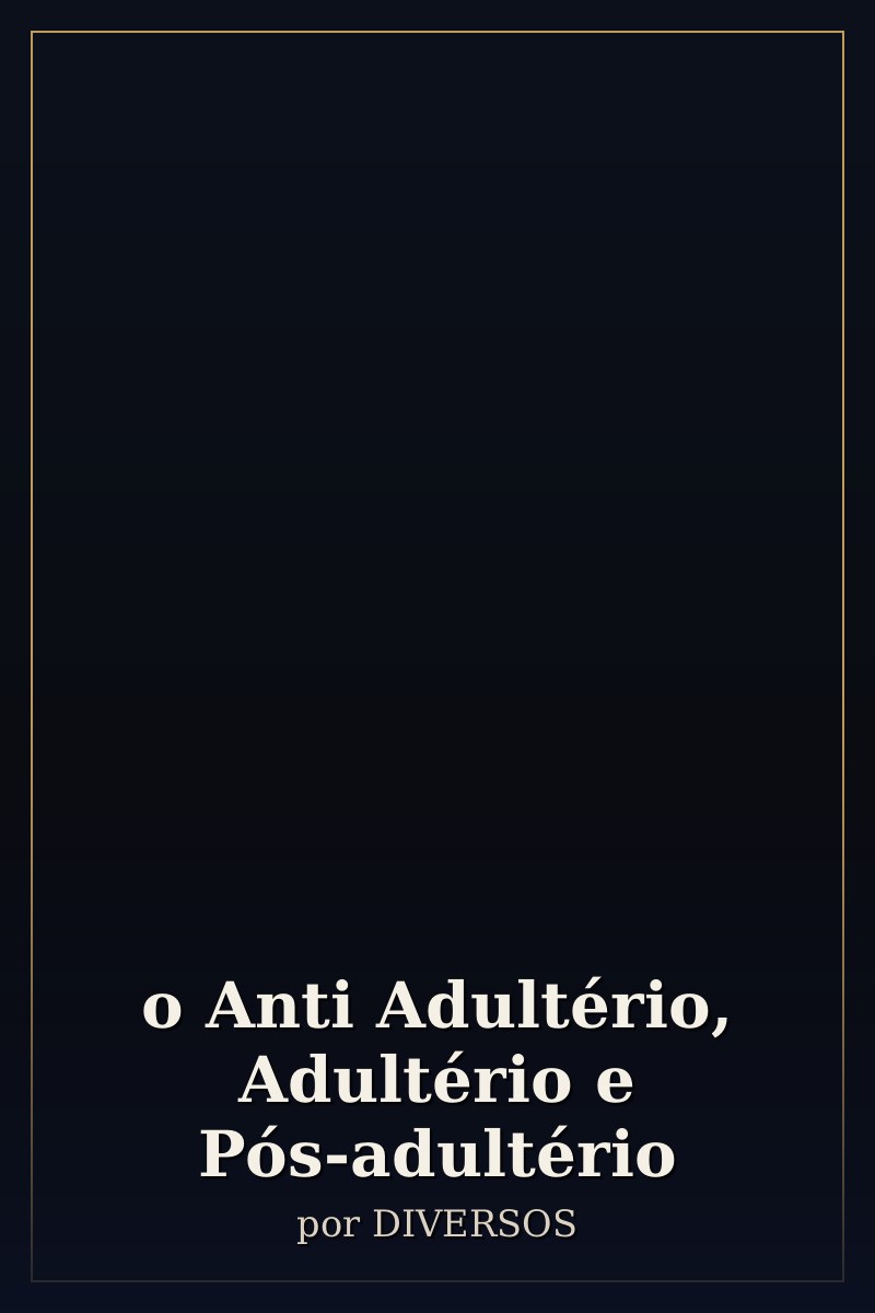 Capa de o Anti Adultério, Adultério e Pós-adultério