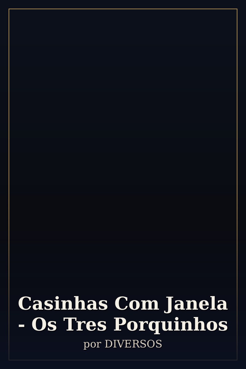 Capa de Casinhas Com Janela - Os Tres Porquinhos